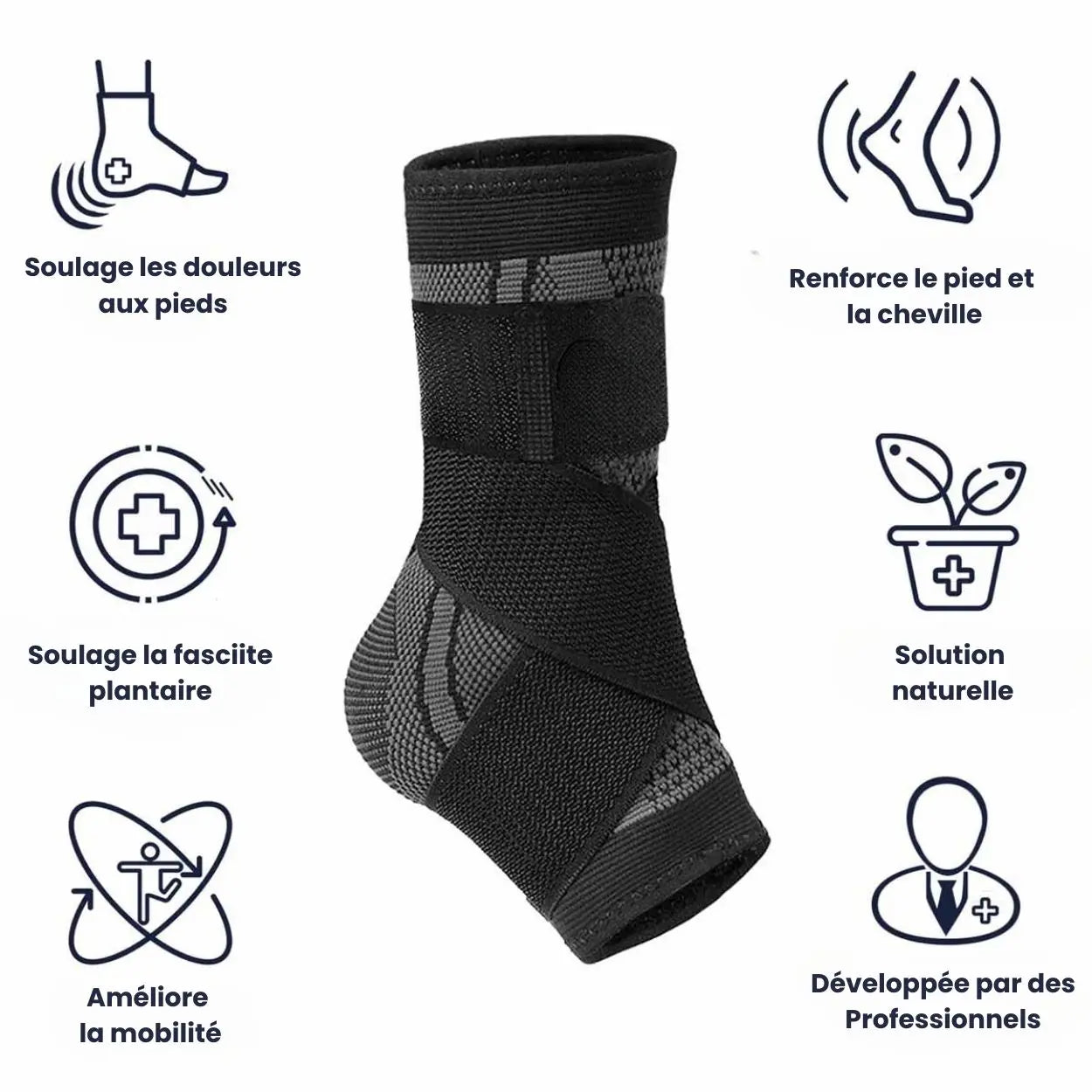 Chevillères OrthoCompress Anti-Douleur BF
