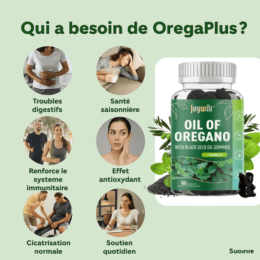 Gommes d'huile d'Origan - Boost votre santé, bien-être CH