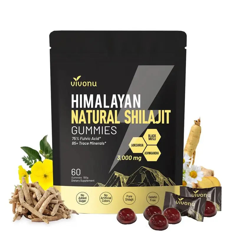 Gommes Énergétiques Shilajit de l'Himalaya CI