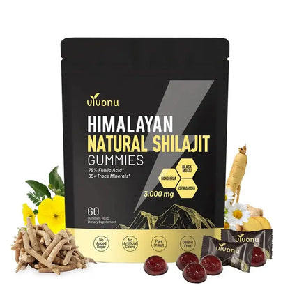 Gommes Énergétiques Shilajit de l'Himalaya CI