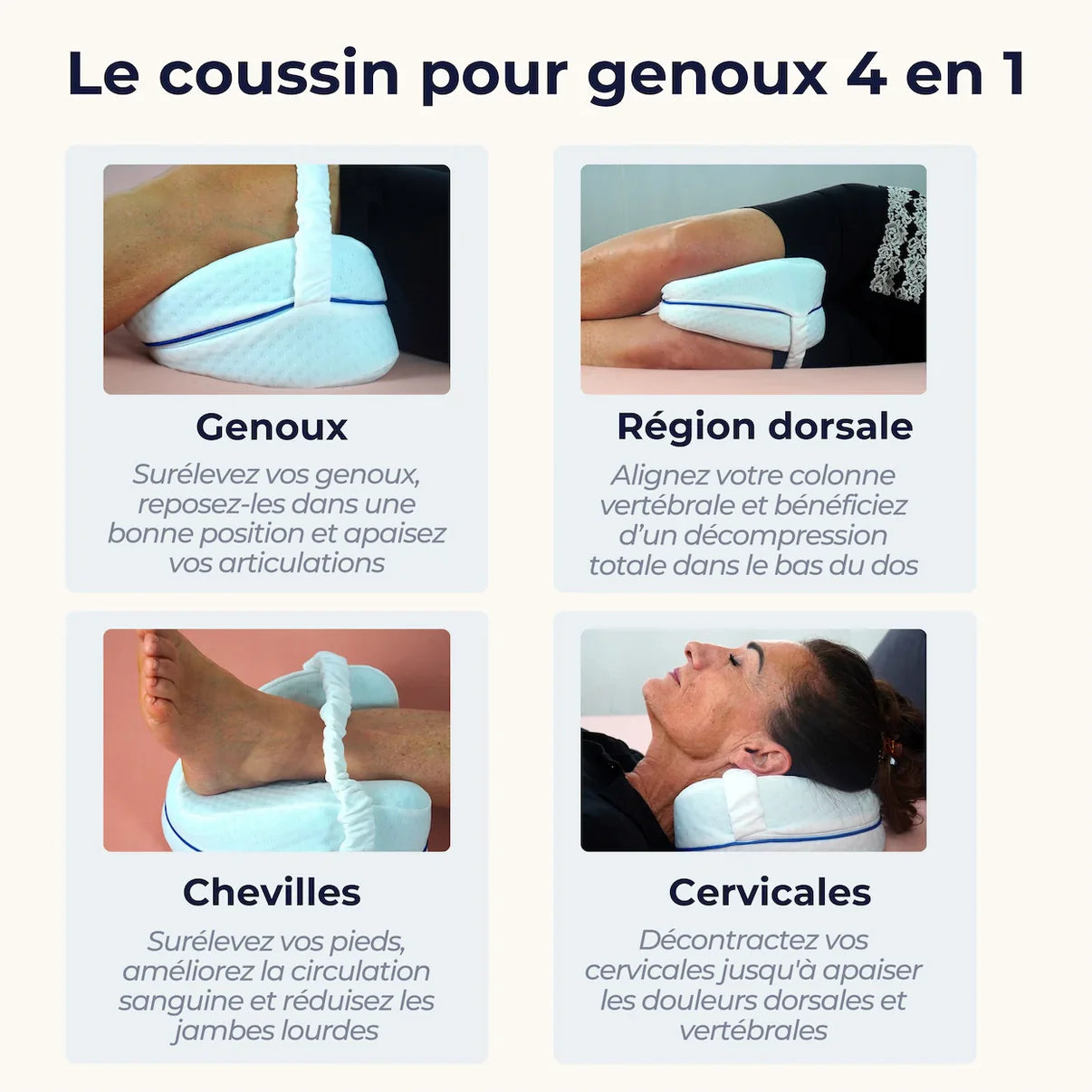 Coussin Orthopédique Genoux CI
