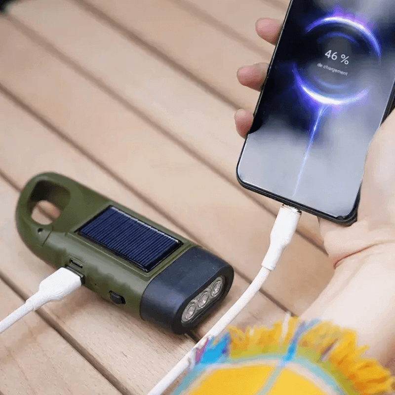 Lampe solaire à recharge manuelle BF