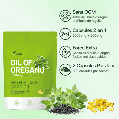 Gélules d'huile d'Origan CMY